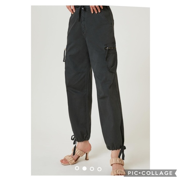 Anthropologie Pilcro The Hiker Charcoal Gray   Utility Cargo Pants Size 29 - Picture 4 of 15